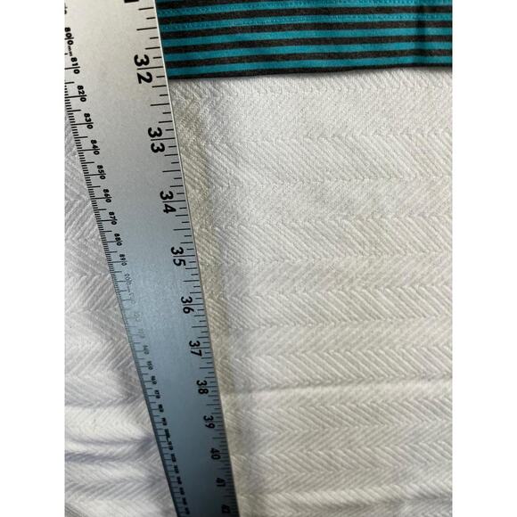 Chase 54 Golf Polo Shirt XL Teal Gray Striped Performance Stretch Men's - Picture 2 of 8